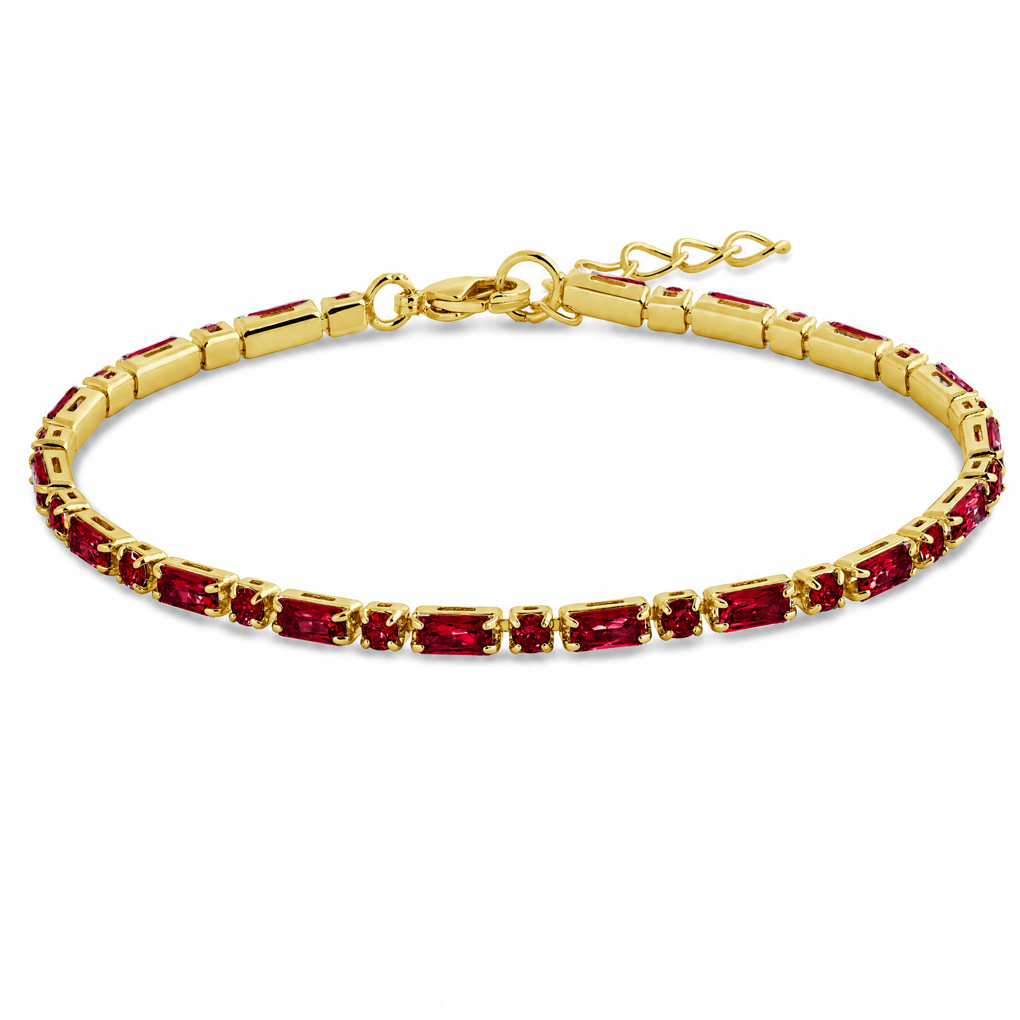 Georgia Garnet CZ Tennis Bundle - Sterling Forever