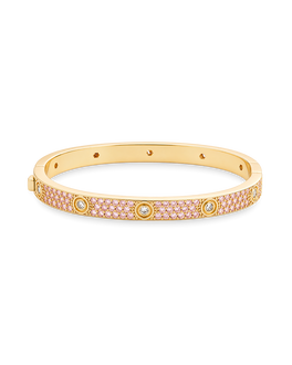 Lumière Pink CZ Bangle