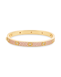 Lumière Pink CZ Bangle