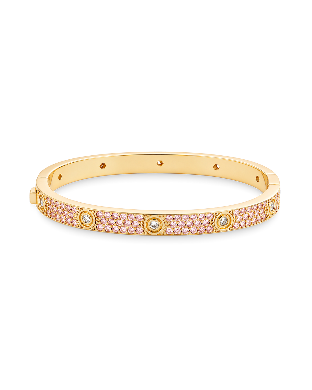 Lumière Pink CZ Bangle