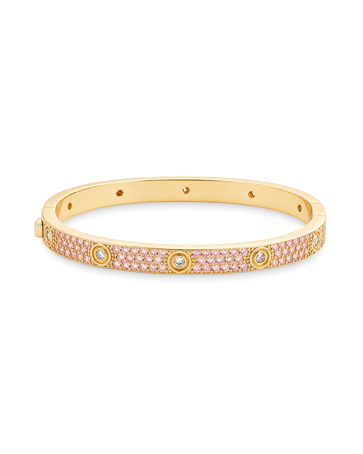 Lumière Pink CZ Bangle