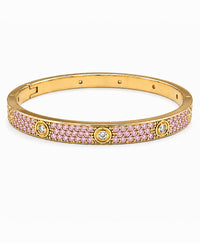 Lumière Pink CZ Bangle