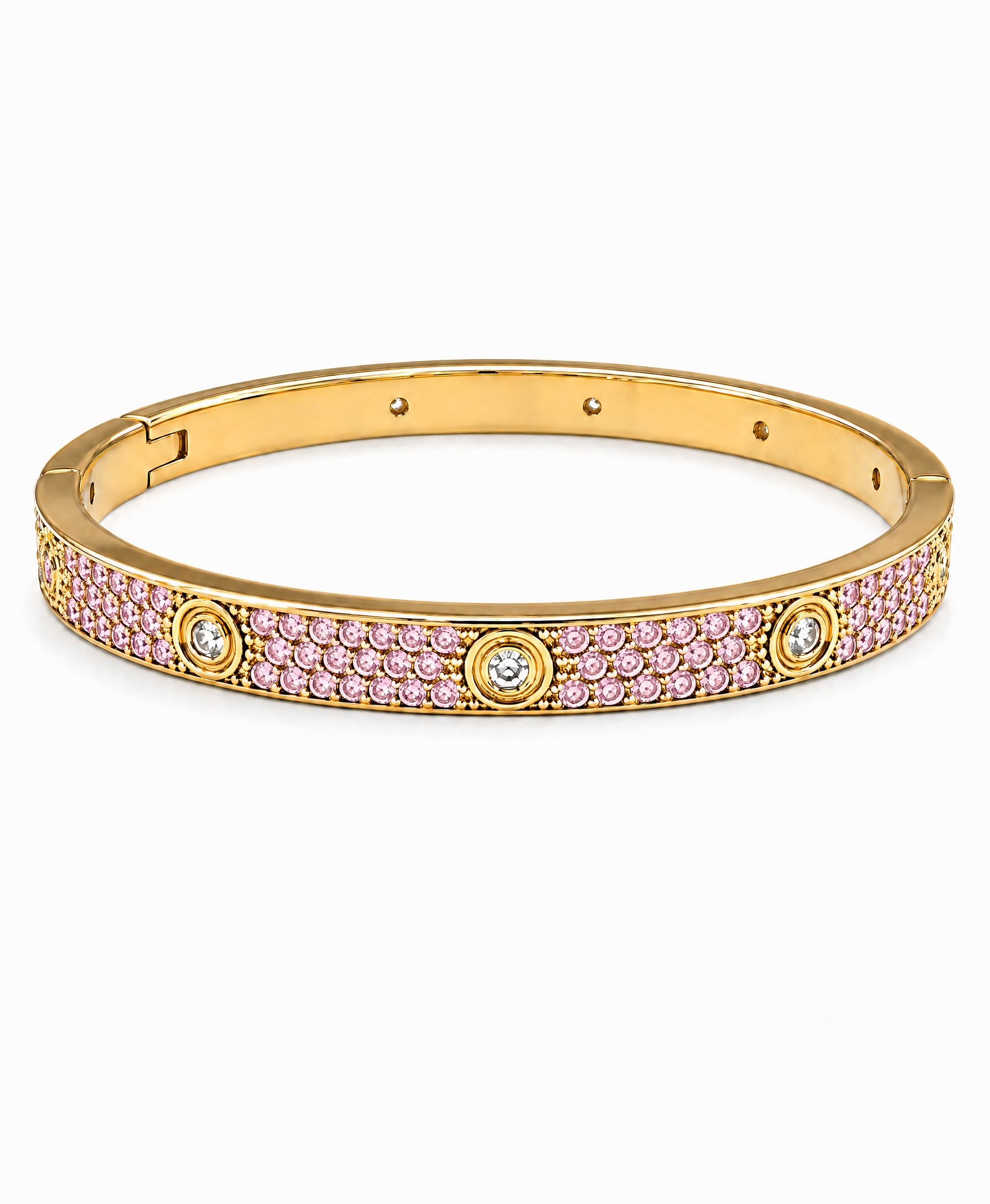Lumière Pink CZ Bangle
