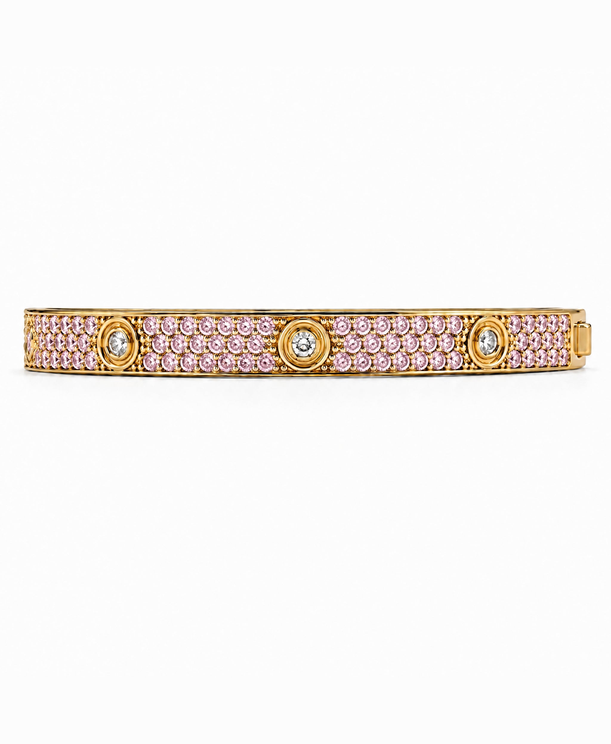 Lumière Pink CZ Bangle