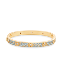 Lumière Aquamarine CZ Bangle