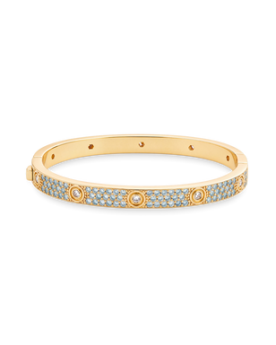 Lumière Aquamarine CZ Bangle
