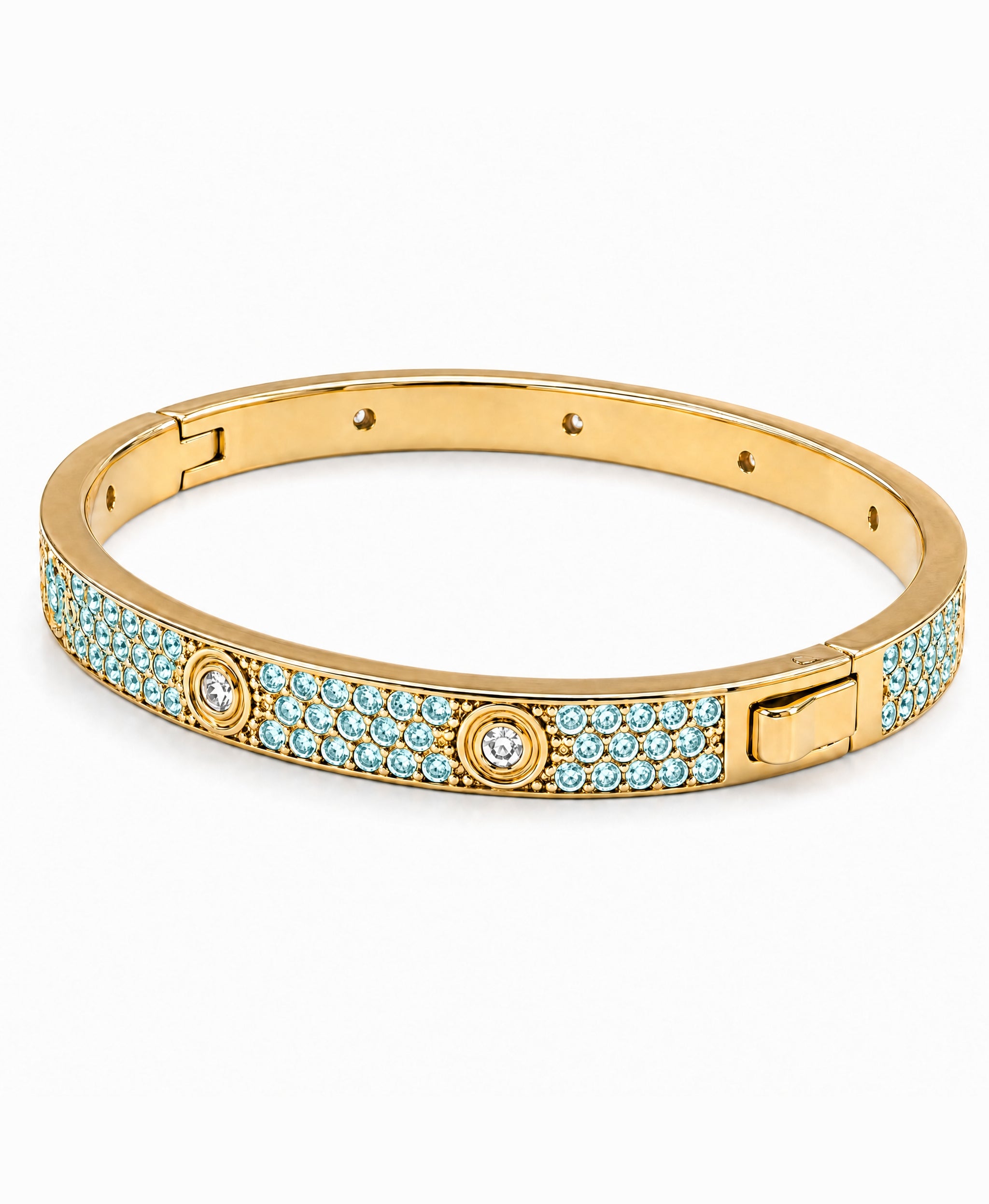 Lumière Aquamarine CZ Bangle