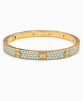 Lumière Aquamarine CZ Bangle
