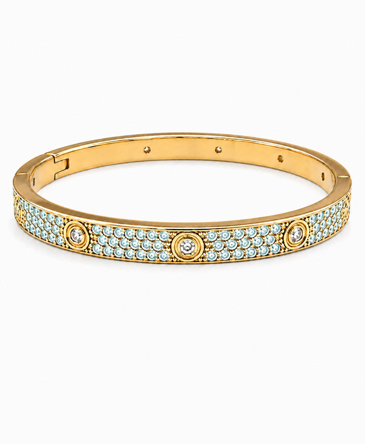 Lumière Aquamarine CZ Bangle