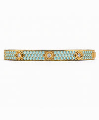 Lumière Aquamarine CZ Bangle