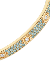 Lumière Aquamarine CZ Bangle