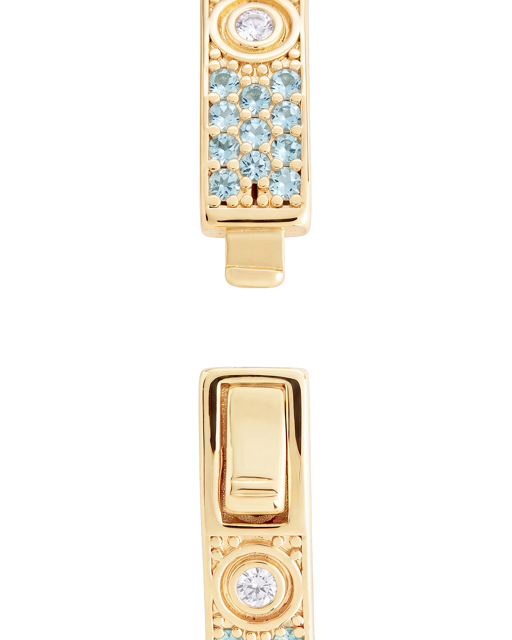 Lumière Aquamarine CZ Bangle