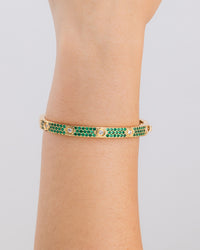 Lumière Emerald CZ Bangle
