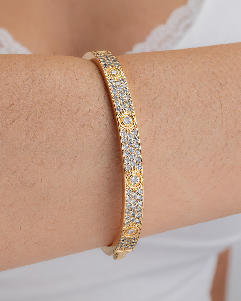 Lumière Clear CZ Bangle