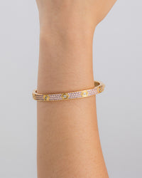 Lumière Pink CZ Bangle