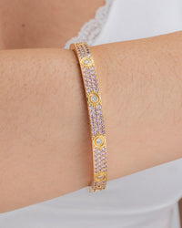 Lumière Pink CZ Bangle