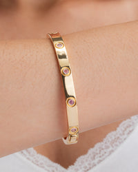 Verona Pink CZ Bangle