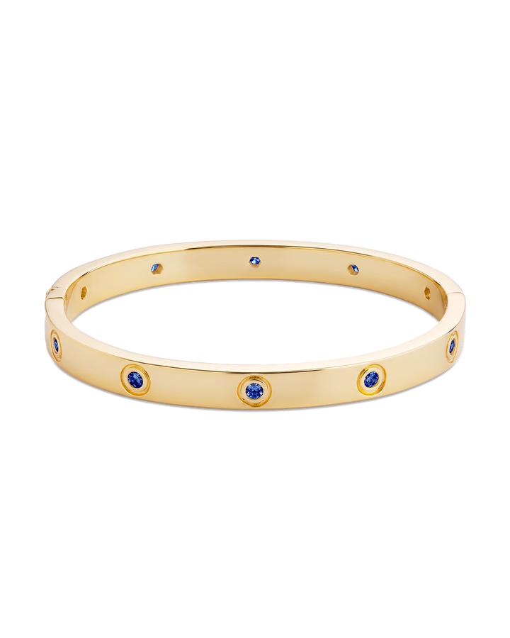 Verona Sapphire CZ Bangle