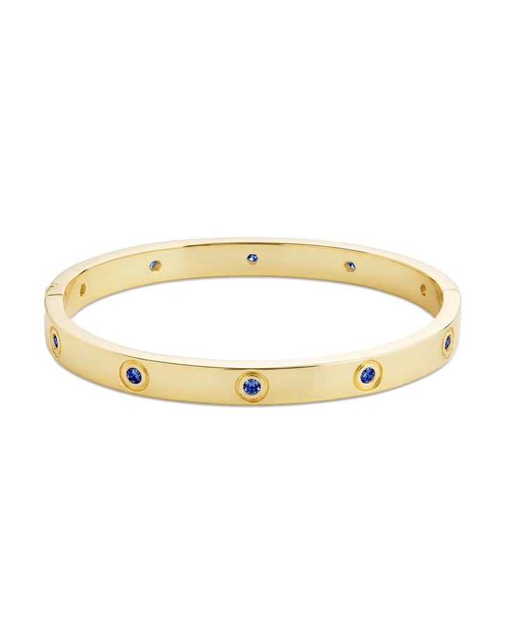 Verona Sapphire CZ Bangle
