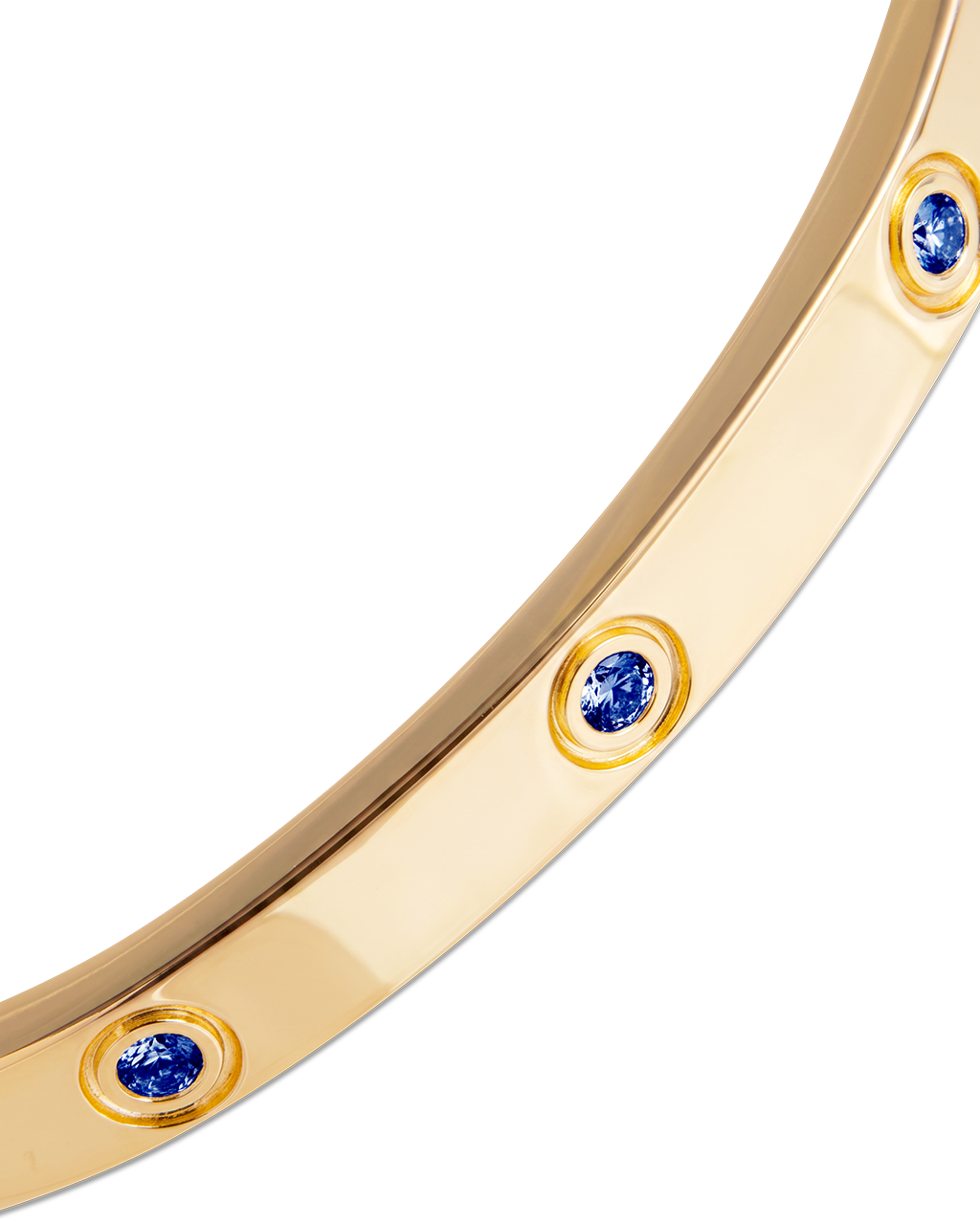 Verona Sapphire CZ Bangle