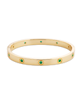 Verona Emerald CZ Bangle
