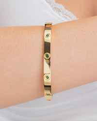 Verona Emerald CZ Bangle