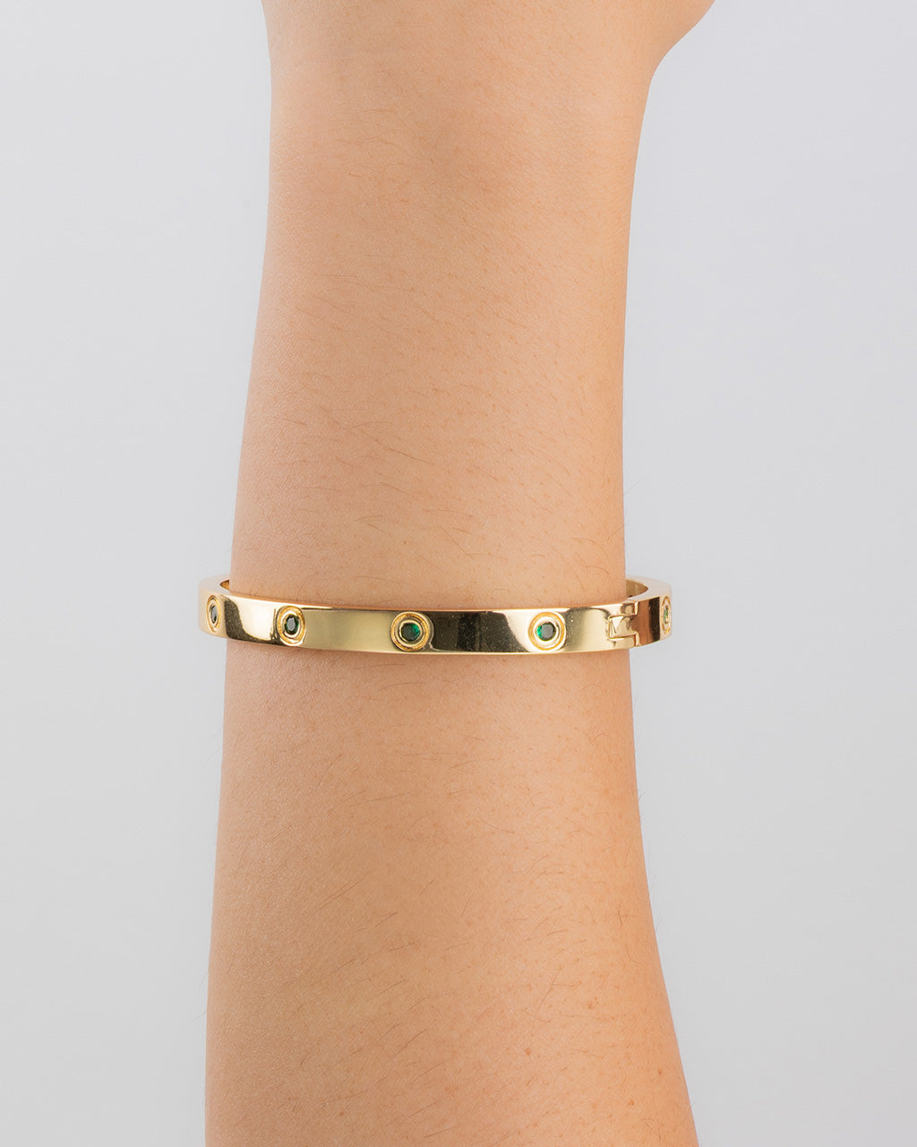 Verona Emerald CZ Bangle