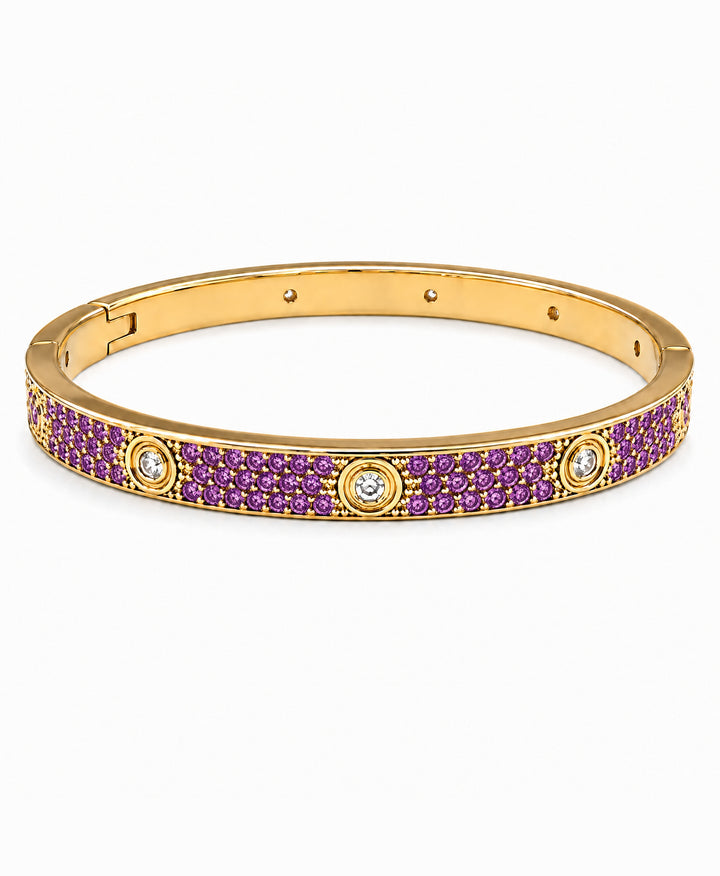 Lumière Amethyst CZ Bangle