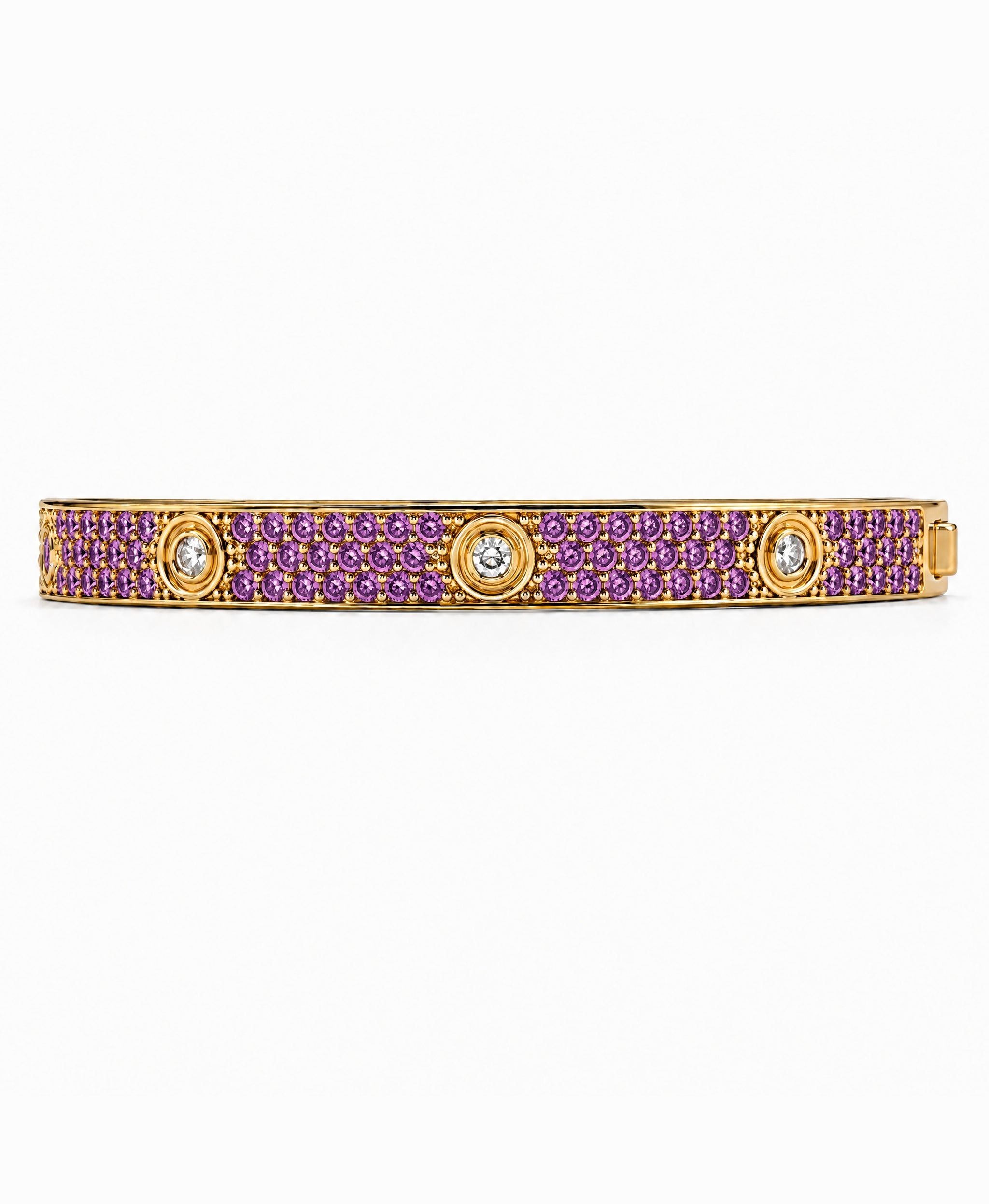 Lumière Amethyst CZ Bangle