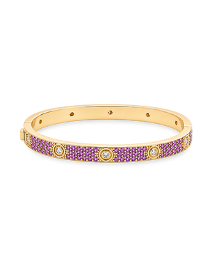 Lumière Amethyst CZ Bangle