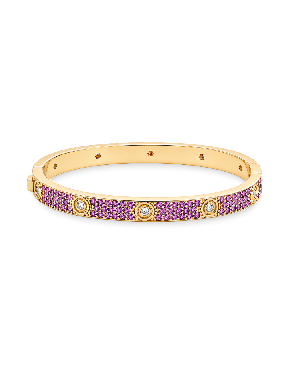 Lumière Amethyst CZ Bangle