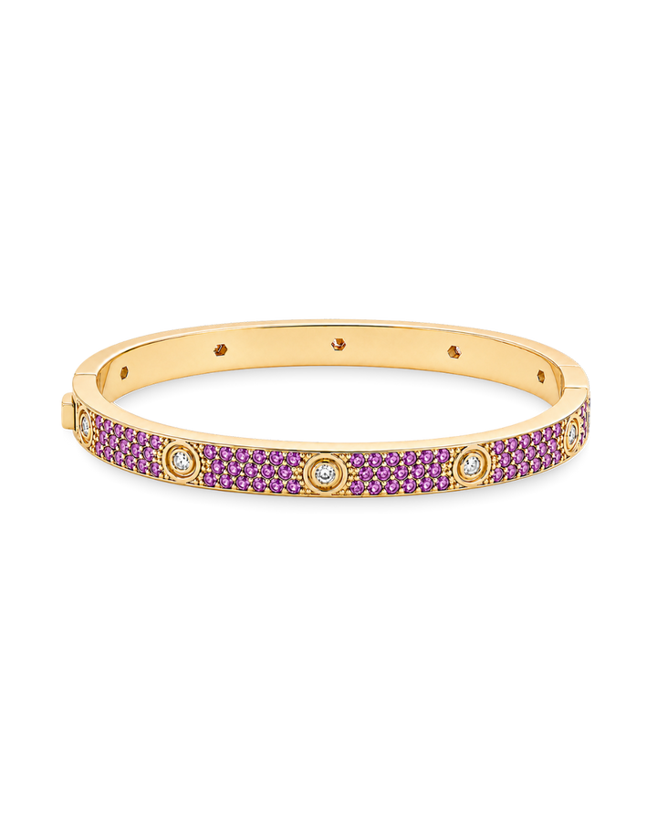 Lumière Amethyst CZ Bangle