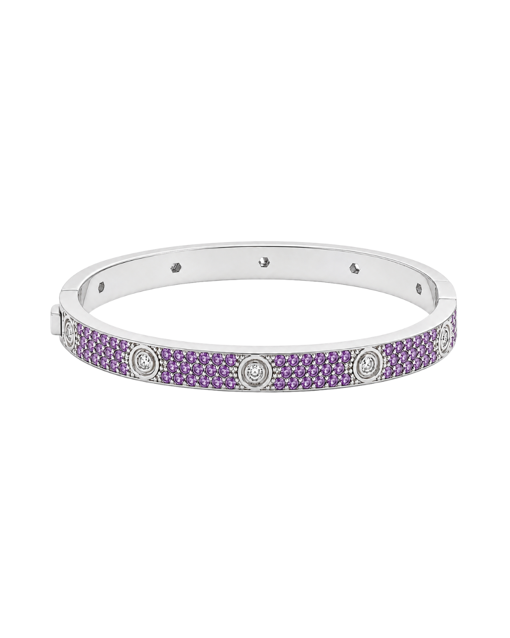 Lumière Amethyst CZ Bangle