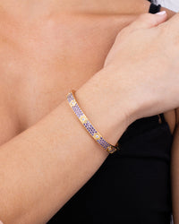 Lumière Amethyst CZ Bangle