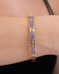 Lumière Amethyst CZ Bangle