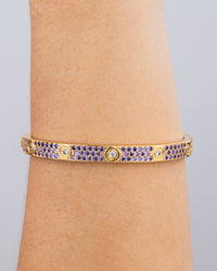 Lumière Amethyst CZ Bangle
