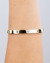 Verona Amethyst CZ Bangle