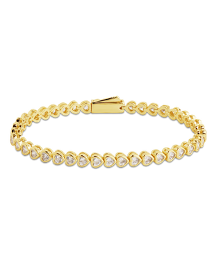 Helene Heart Cut Tennis Bracelet