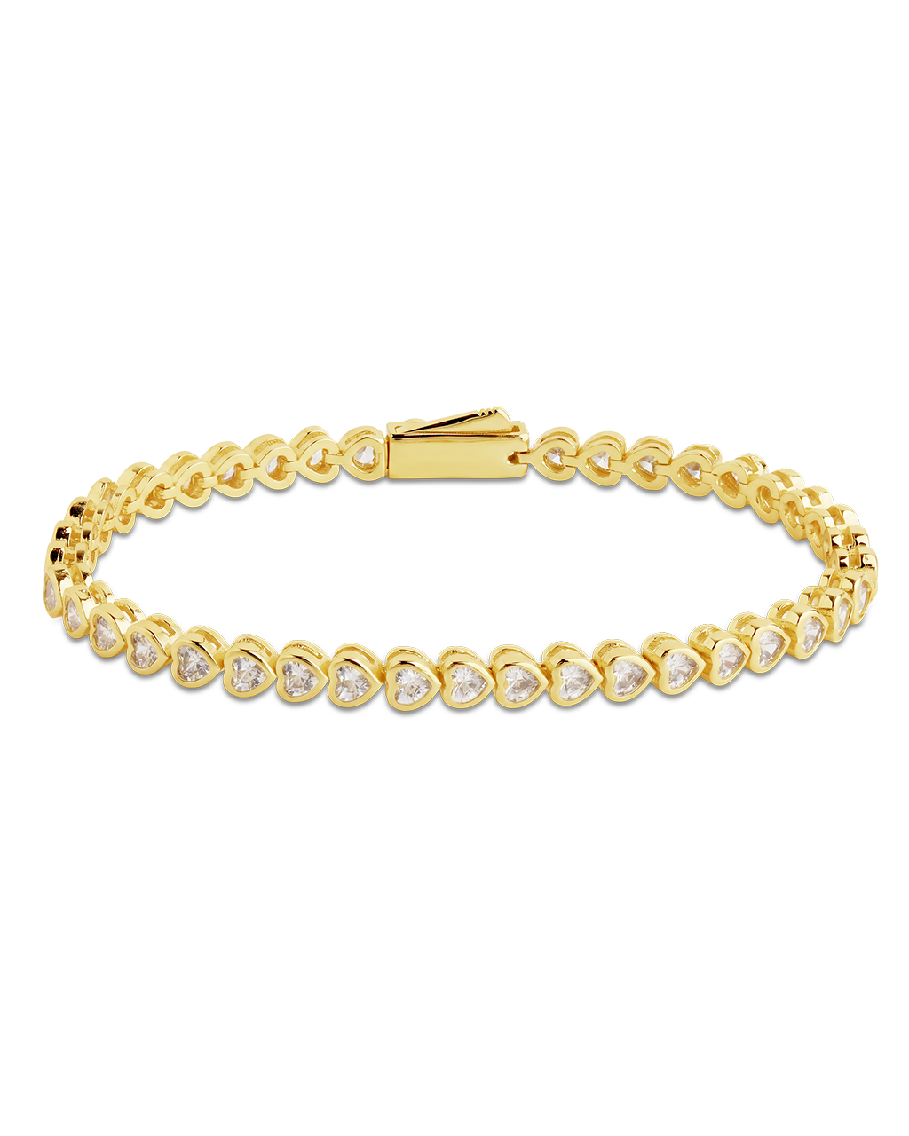 Helene Heart Cut Tennis Bracelet