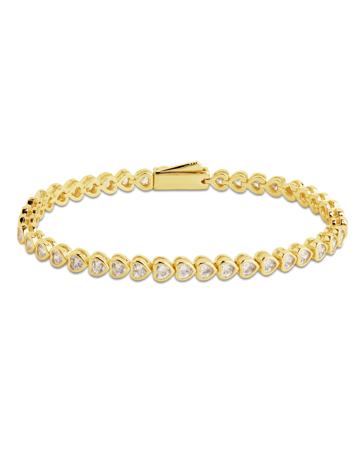 Helene Heart Cut Tennis Bracelet
