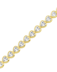 Helene Heart Cut Tennis Bracelet