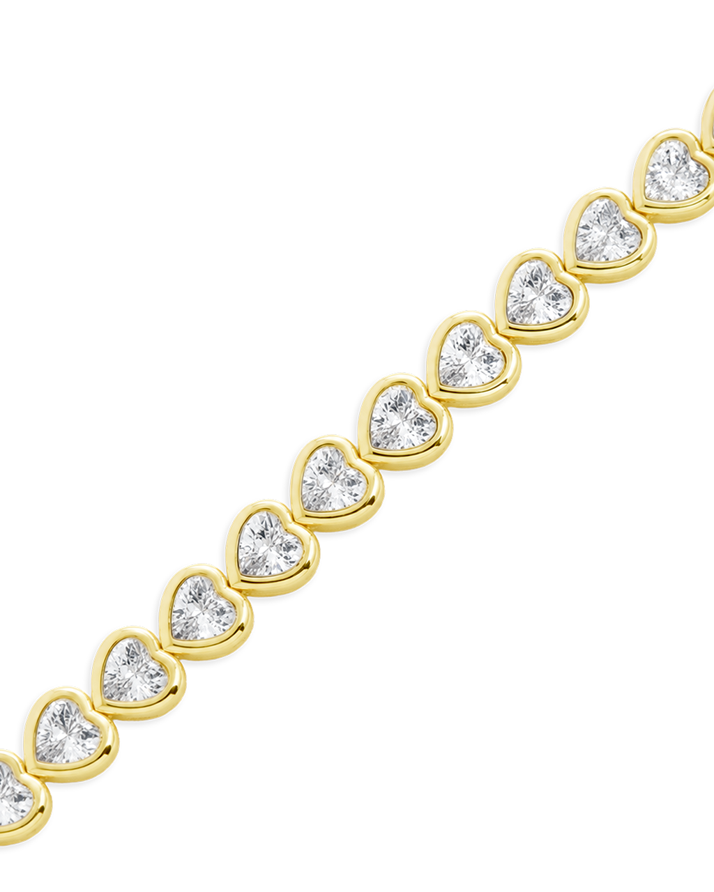Helene Heart Cut Tennis Bracelet