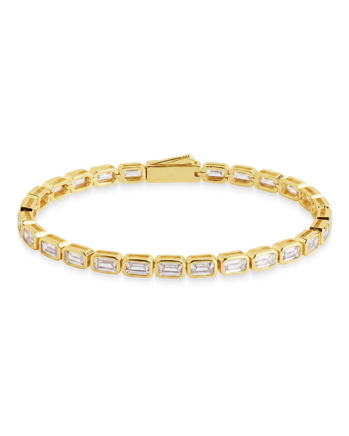 Helene Emerald Cut Tennis Bracelet