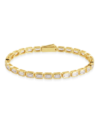Helene Emerald Cut Tennis Bracelet
