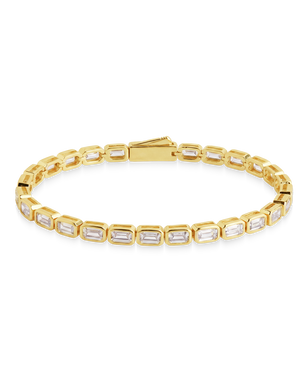 Helene Emerald Cut Tennis Bracelet