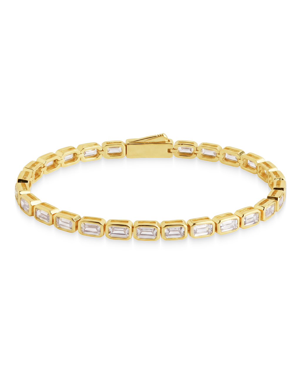 Helene Emerald Cut Tennis Bracelet