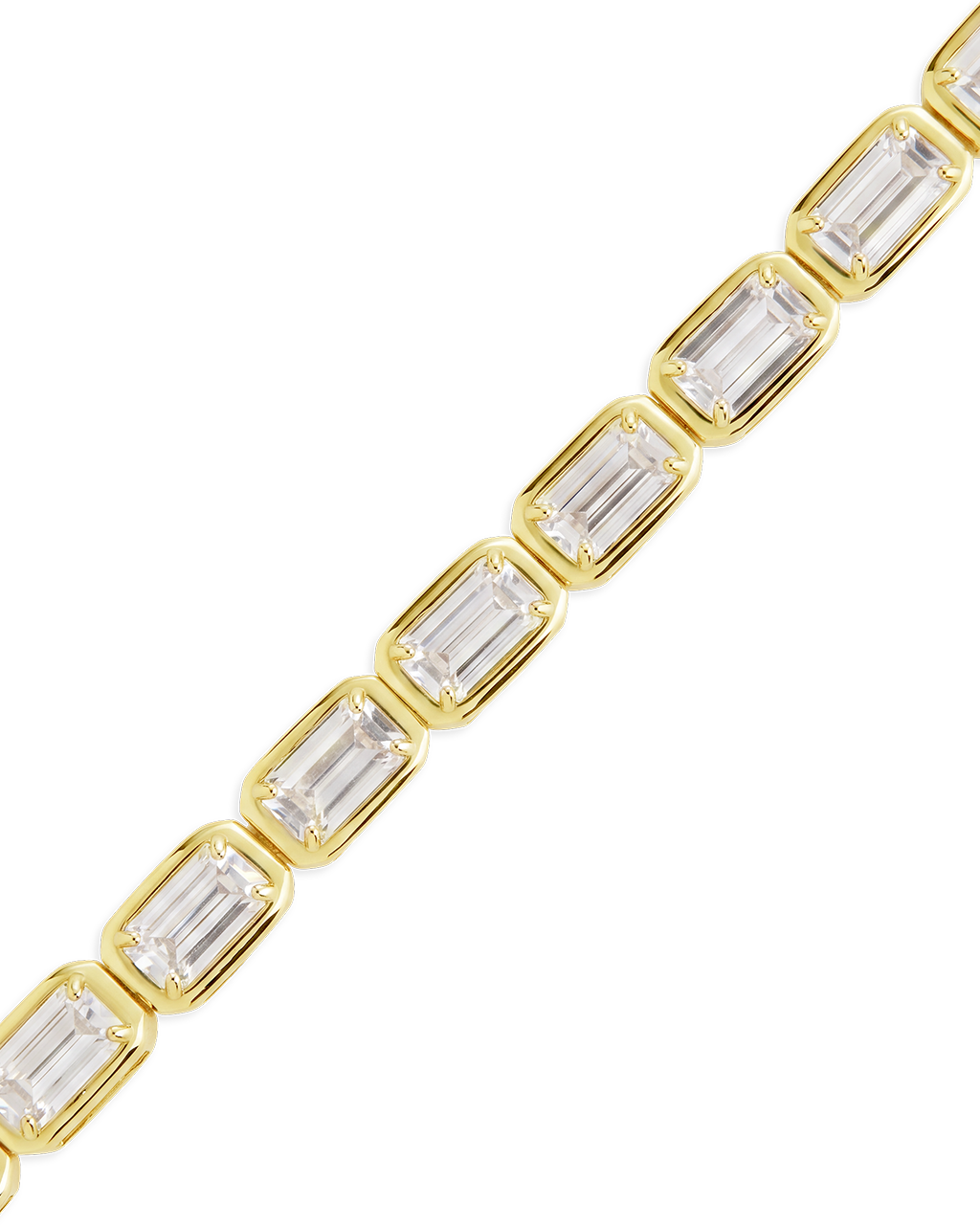 Helene Emerald Cut Tennis Bracelet