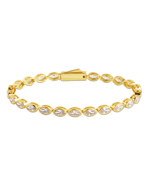 Helene Marquise Cut Tennis Bracelet