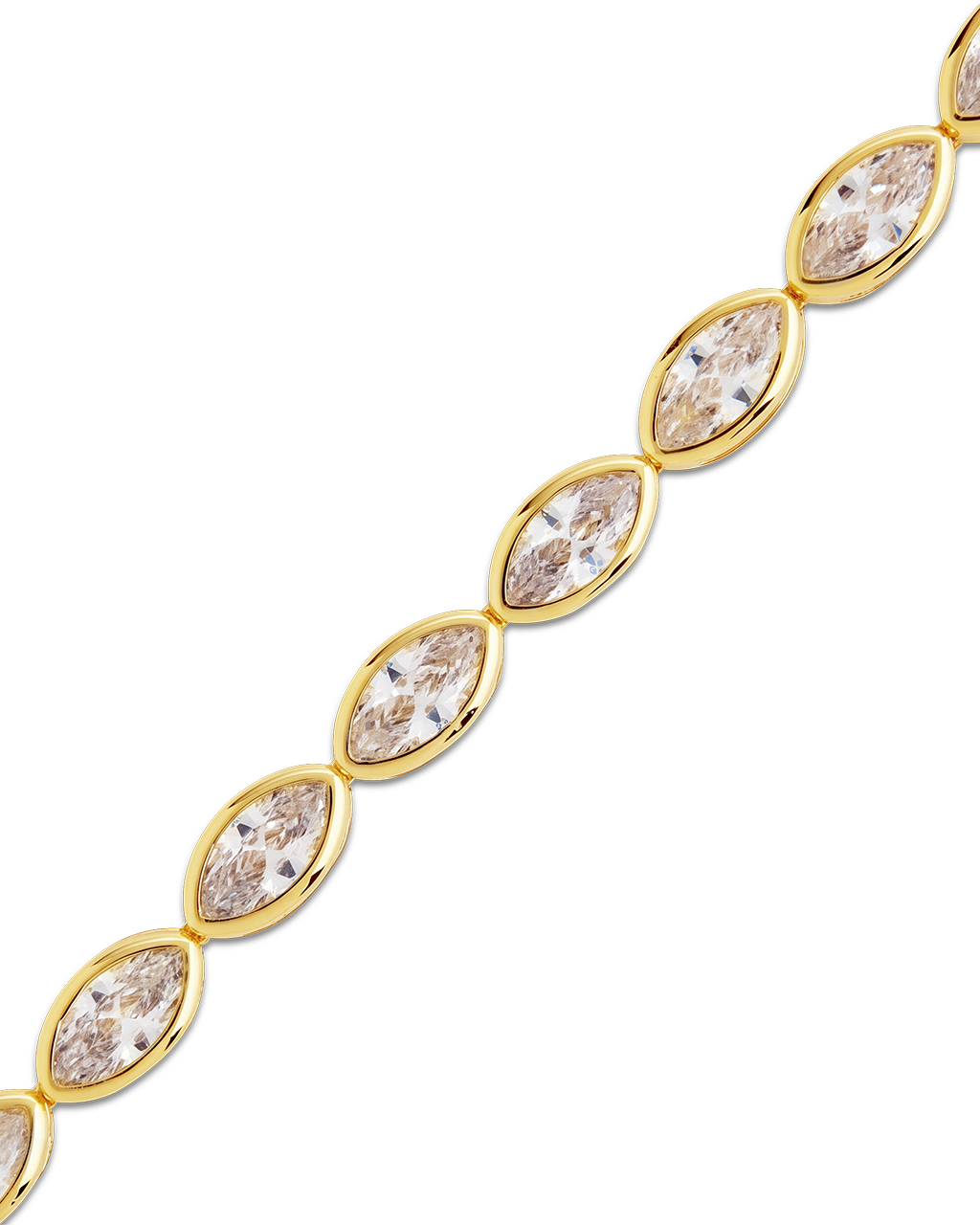 Helene Marquise Cut Tennis Bracelet