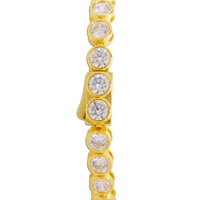 Helene Bezel CZ Tennis Bracelet
